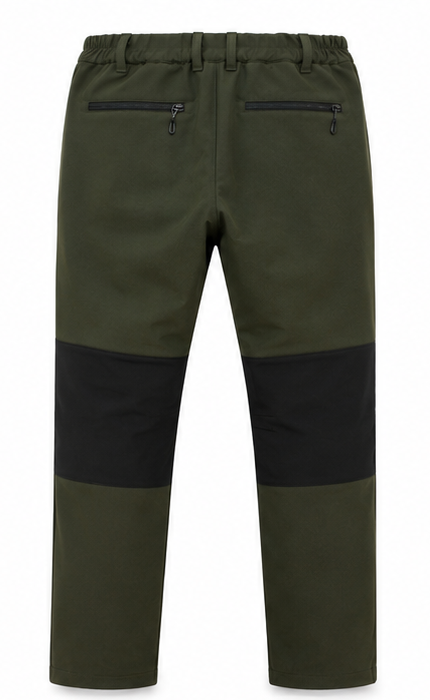 MANNOMEN Herren-Softshellhose – Funktionelle Outdoor- & Trekkinghose, Anglerhose Grün