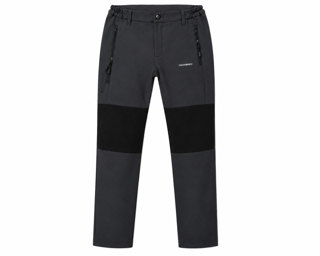 Mannomen Softshellhose,Outdoorhose,Trekkinghose Anglerhose Grau