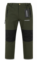 MANNOMEN Herren-Softshellhose – Funktionelle Outdoor- & Trekkinghose, Anglerhose Grün